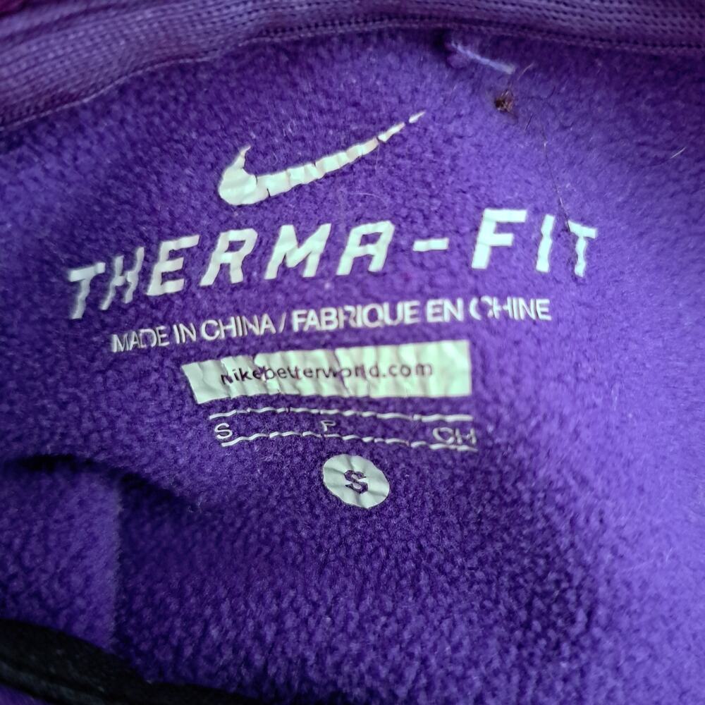 Nike Therma FIt Purple and Black Women's Small Activeware Athletic Hoodie - Picture 6 of 8